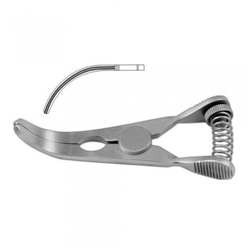 Glover Atrauma Bulldog Clamp Curved Stainless Steel, 7 cm - 2 3/4"